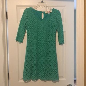 Francesca’s Robin’s Egg Blue Lace Dress